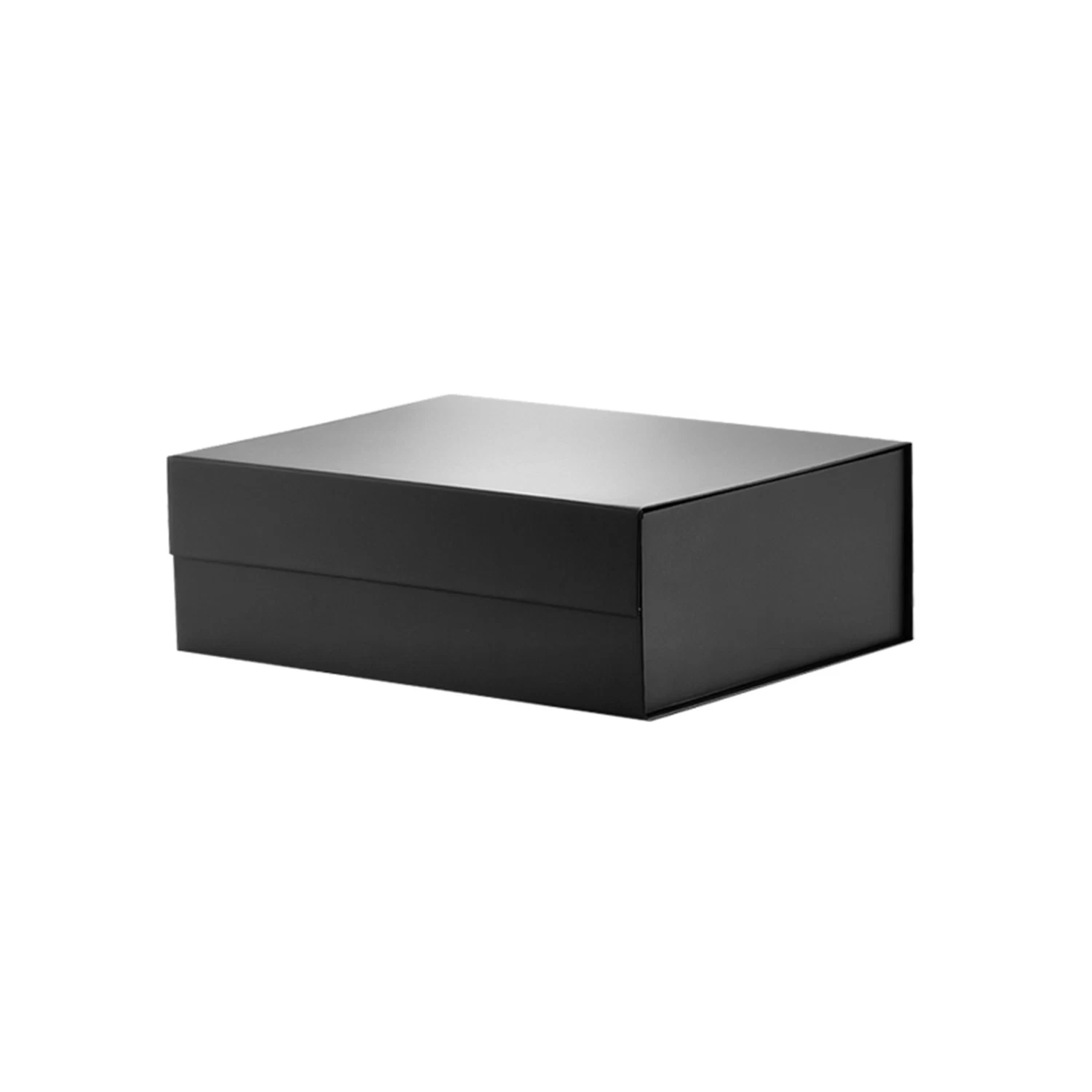 Custom Grey Cardboard Black Retail Shoes Product Gift Box Packaging with Magnetic Cover