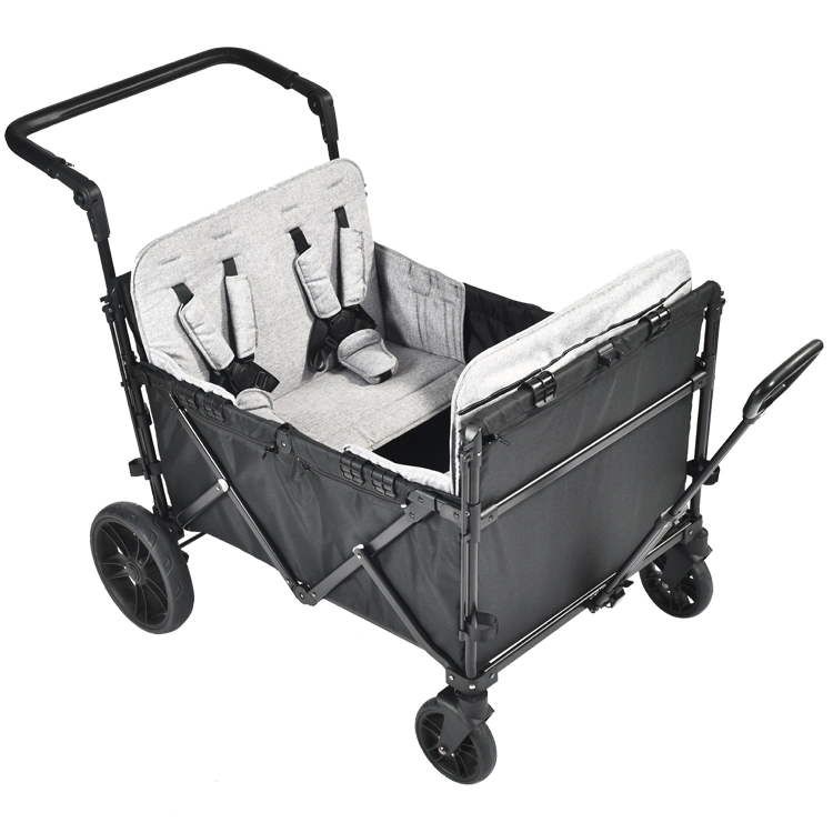 2024 Nouveau Design Mode 4 Places Bébé Wagon Poussette Pliante Multifonctionnelle