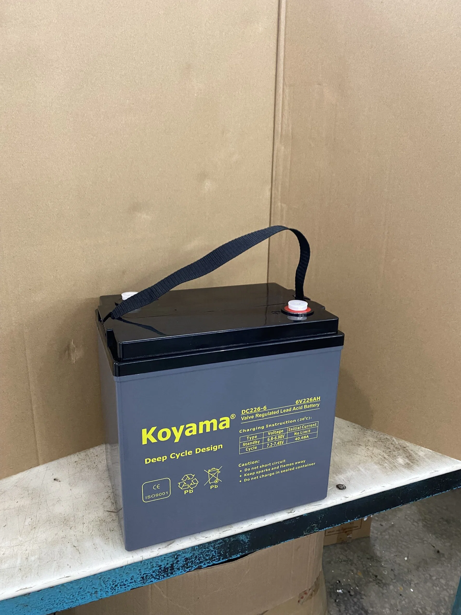 12V85ah DC85-12 AGM Koyama Deep cycle Lead Acid pour sol Rondelle
