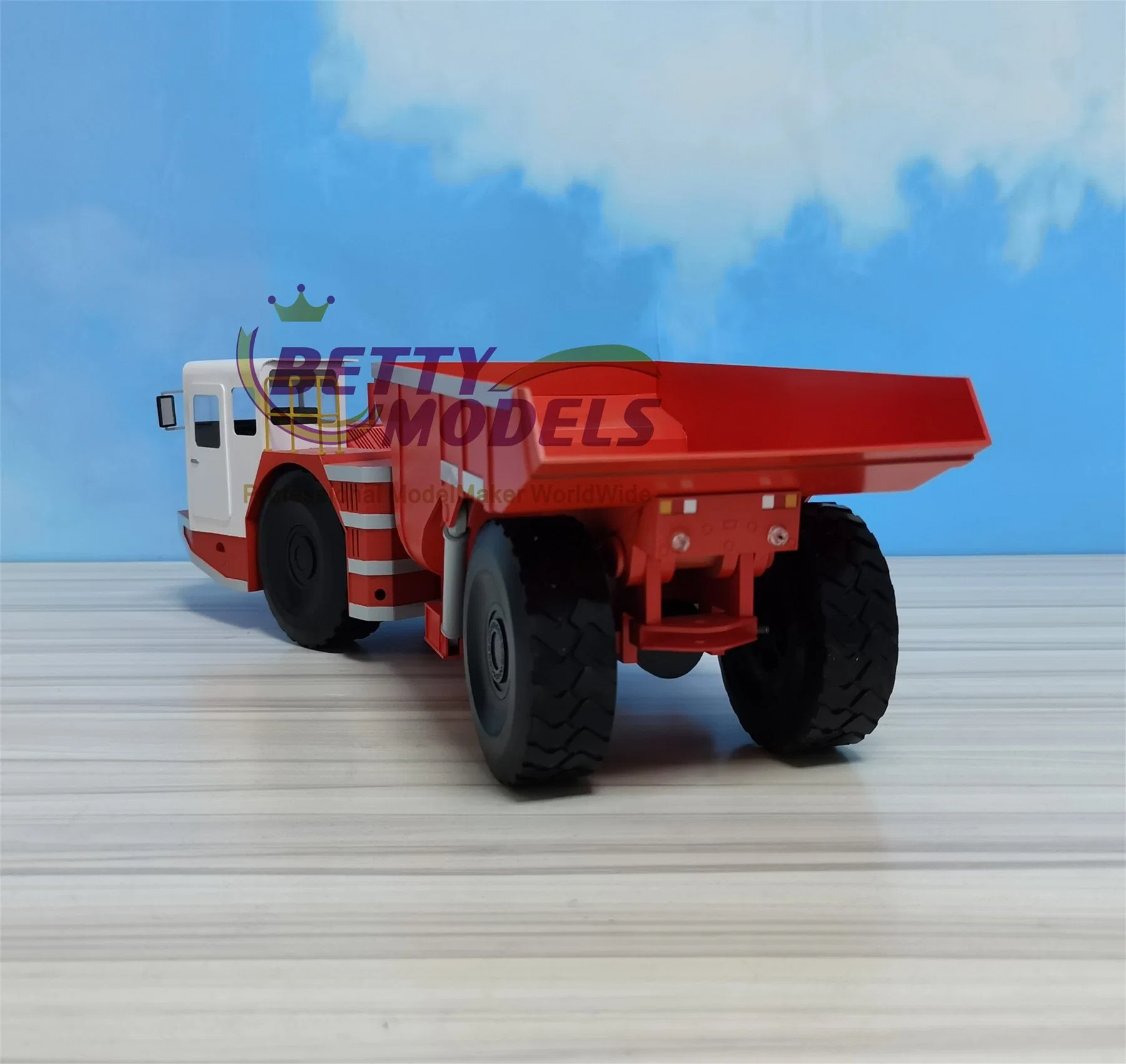 Modelo de regalo de vehículo de camión de pintura hecho a mano