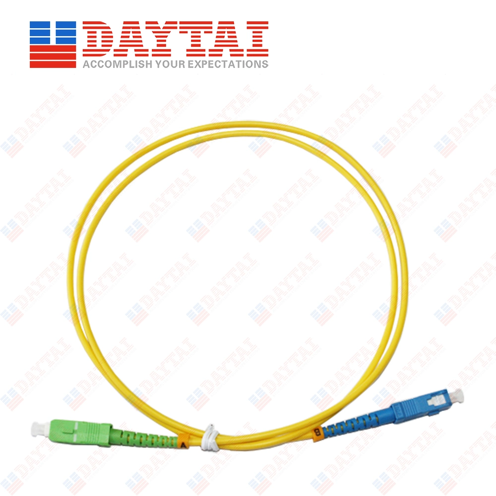 Sc Fiber Optic Patch Cord 2.0mm 3.0mm Sc/APC-Sc/Upc Jumper