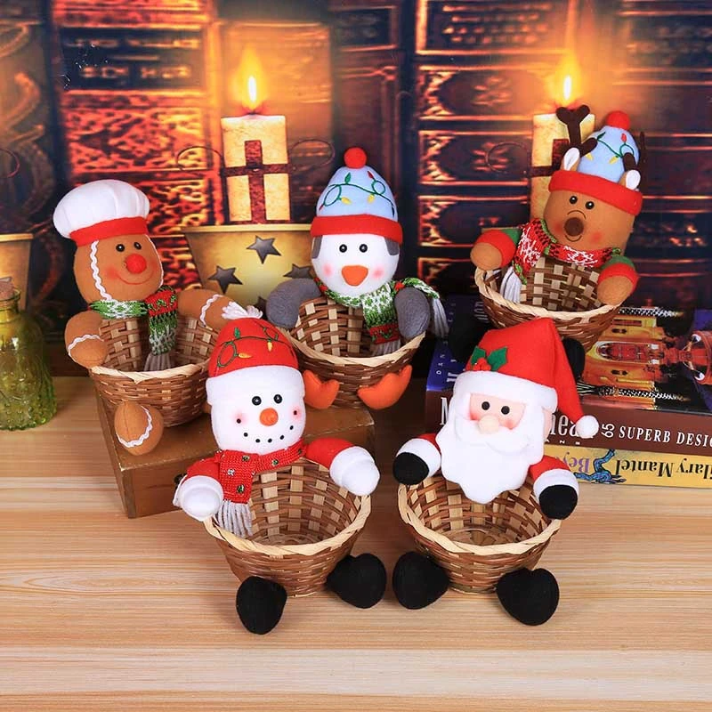 Candy Basket Christmas Table Decoration Children's Candy Basket Christmas Decoration