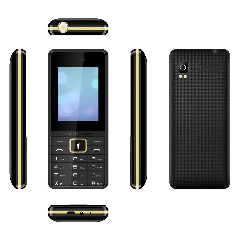 M 5606 1.77/ 2.4 Inch Screen Optional 2g Keypad Phone with 1800mAh Battery Capacity Support OEM ODM Cell Phone