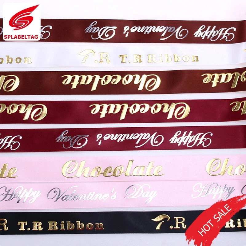 New Fashion Colorful Grosgrain Printing Satin Ribbon for Gift