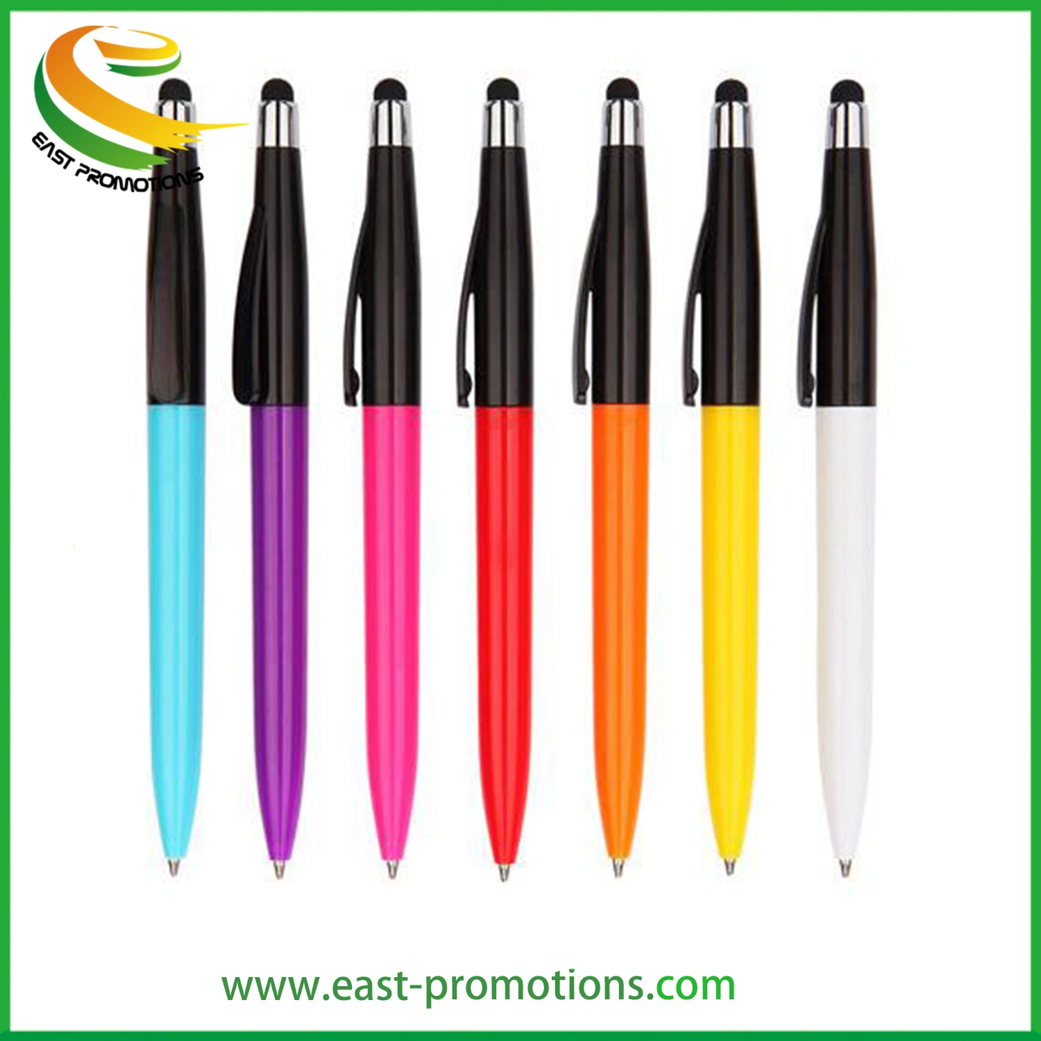 Custom Logo Twist Plastic Stylus Ball Pen for Promotional Gifts