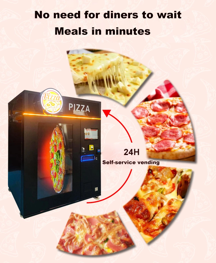 Pizza caliente para la venta Máquina expendedora Máquina automática de pizza