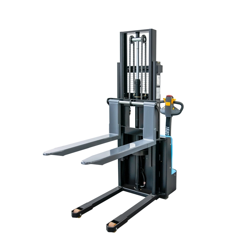 High Efficient Electric Stacker Forklift Truck Pallet Truck Load Capacity 1500kg 2000mm 3000mm with Factory Discount Price