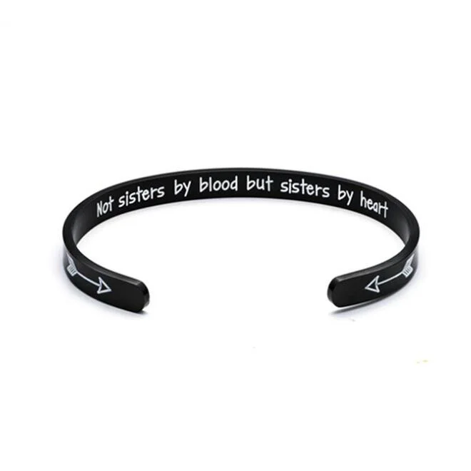 Custom Inspirational Jewelry Fashion Stainless Steel Cuff Bangle Bracelet