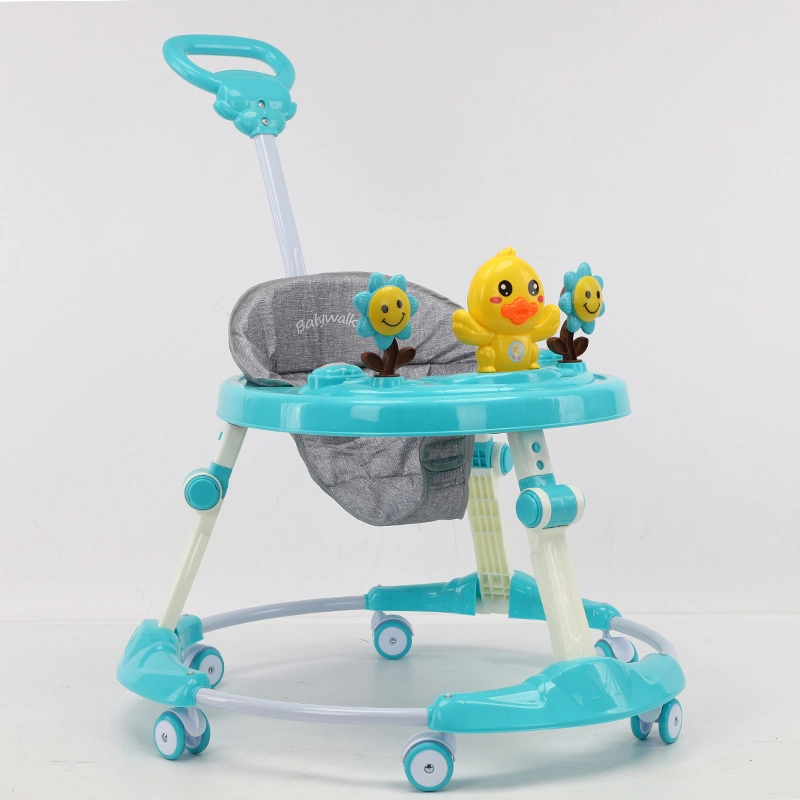 Un Baby Walker plegable con una llave, Baby Walker multifuncional con música