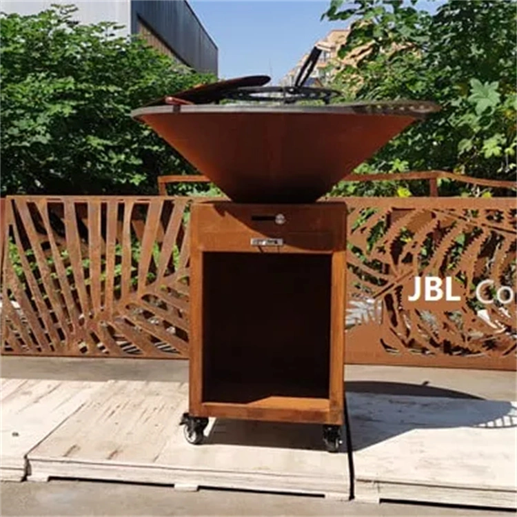 Manufacturer Corten Steel Fire Pit Wood Fire Grill&Griddle