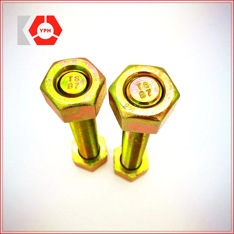 Alloy Steel Stub Bolt with Hex Nuts ASTM A193 Gr. B7/A194 Gr. 2h