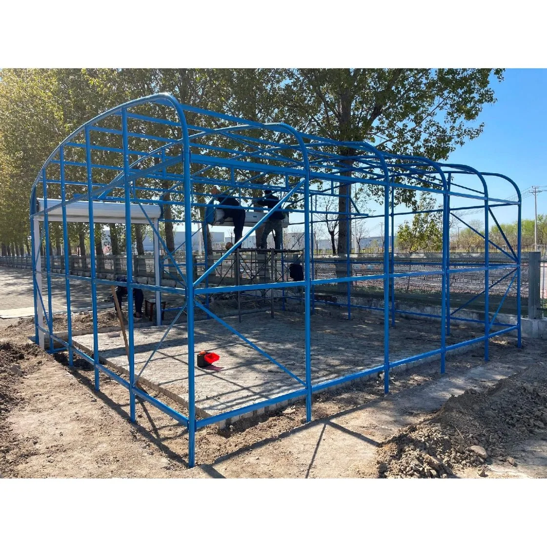 SC167 Prefab steel structure portable metal carport garages sturdy canopy carport