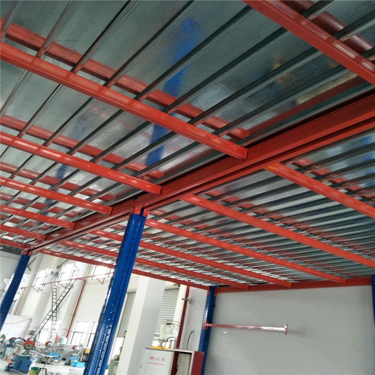 Industrial Prefabricated Metal Medium Duty Warehouse Racking Multi-Level Mezzanine Floor