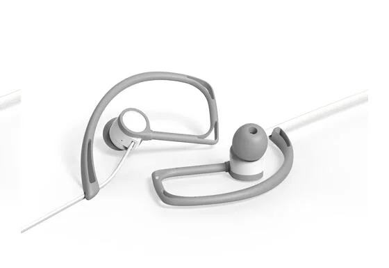 Custom Logo Ear Hook Headphone Earphone with Microphone Portable Device