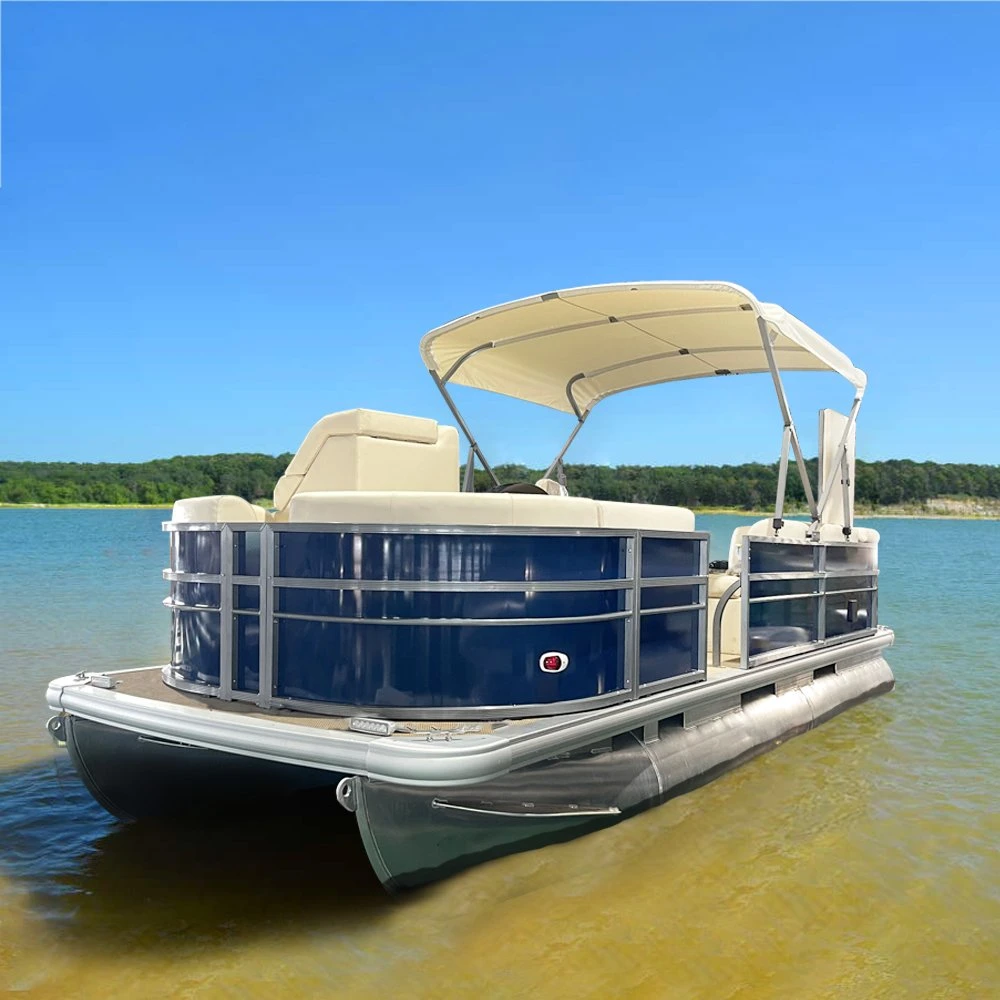 Kinocean New Model 18FT Pontoon Boat Cruising Pontoon Boat with Tube for Party