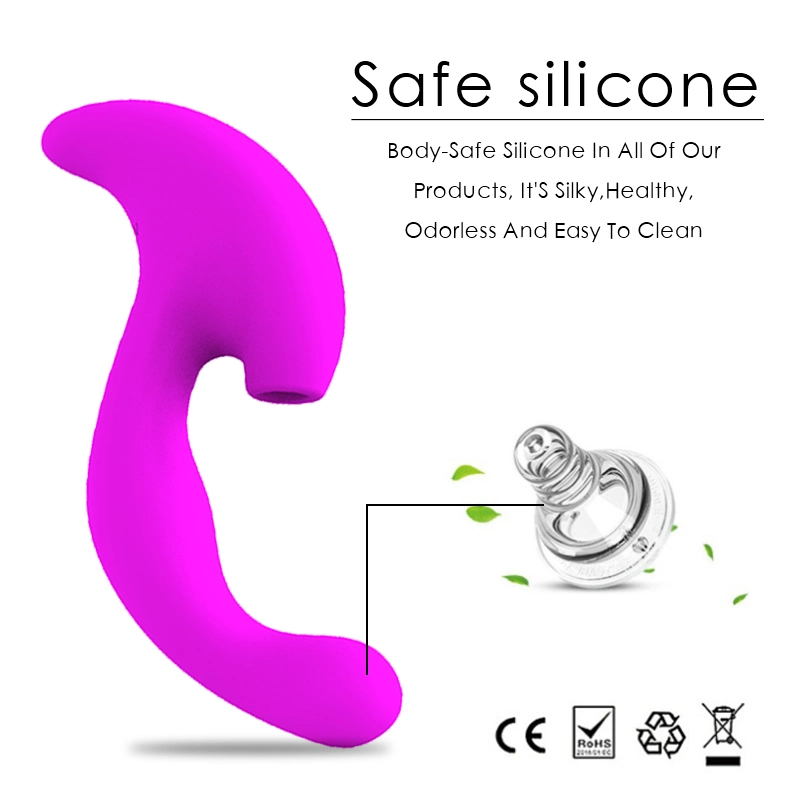 Clit stimulateur 2 en 1 Vibrateur G Spot rechargeable 10 Vibrations 10 succions sucer vibreur pour les femmes