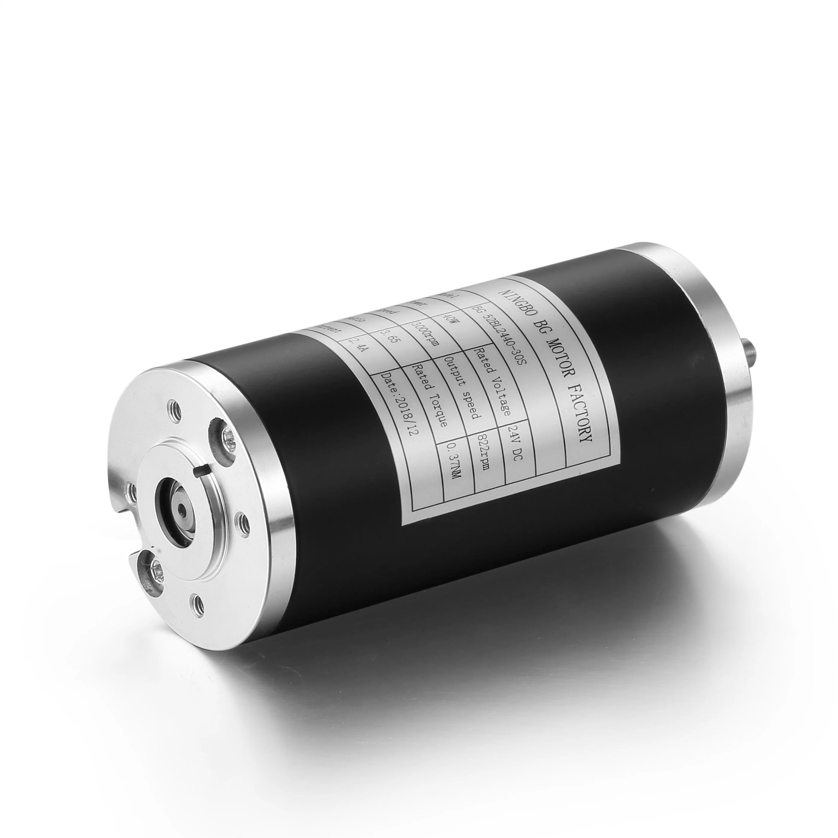 63 mm de 24V DC Motor de cepillo con forma redonda