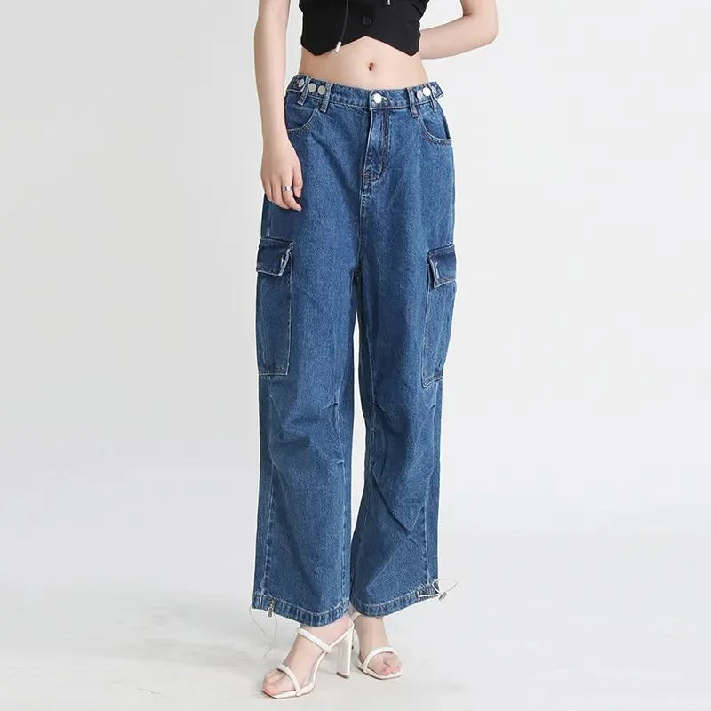 Classic denim Pants Sexy Mujer Jeans con bolsillo