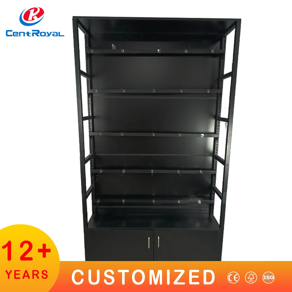 Standing Metal Steel Black Metal Cellphone Computer Accessories Product Display Rack Stands in Retail Store Black Product Hook Display Stand Tool Display Stand