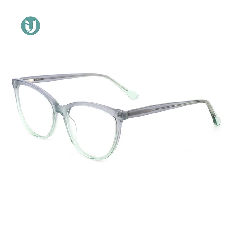 Marcos de gafas de vidrio Acetato marcos ópticos para mujeres