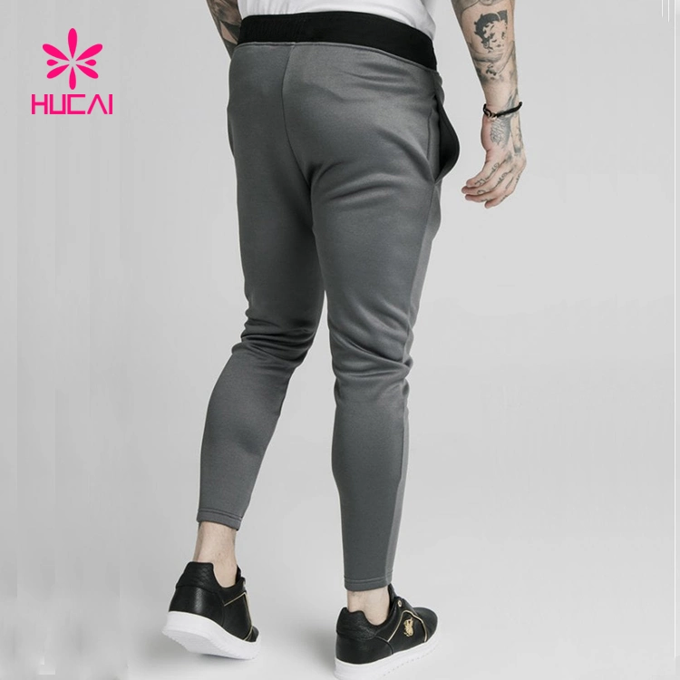 Custom Work Pants Men Fleece Slim Fit Running Trousers