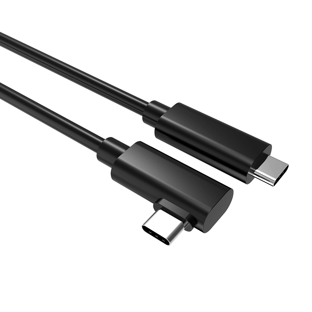 سماعة رأس USB C 3.2 الجيل الأول من الجيل الأول من الجيل الثالث من الجيل الثالث من الجيل الثالث بطول 16 قدمًا/5 أمتار كبل نقل بيانات بسرعة 5 جيجابت في الثانية و3 أمبير قابل للشحن السريع كمبيوتر ألعاب ارتباط Oculus Quest