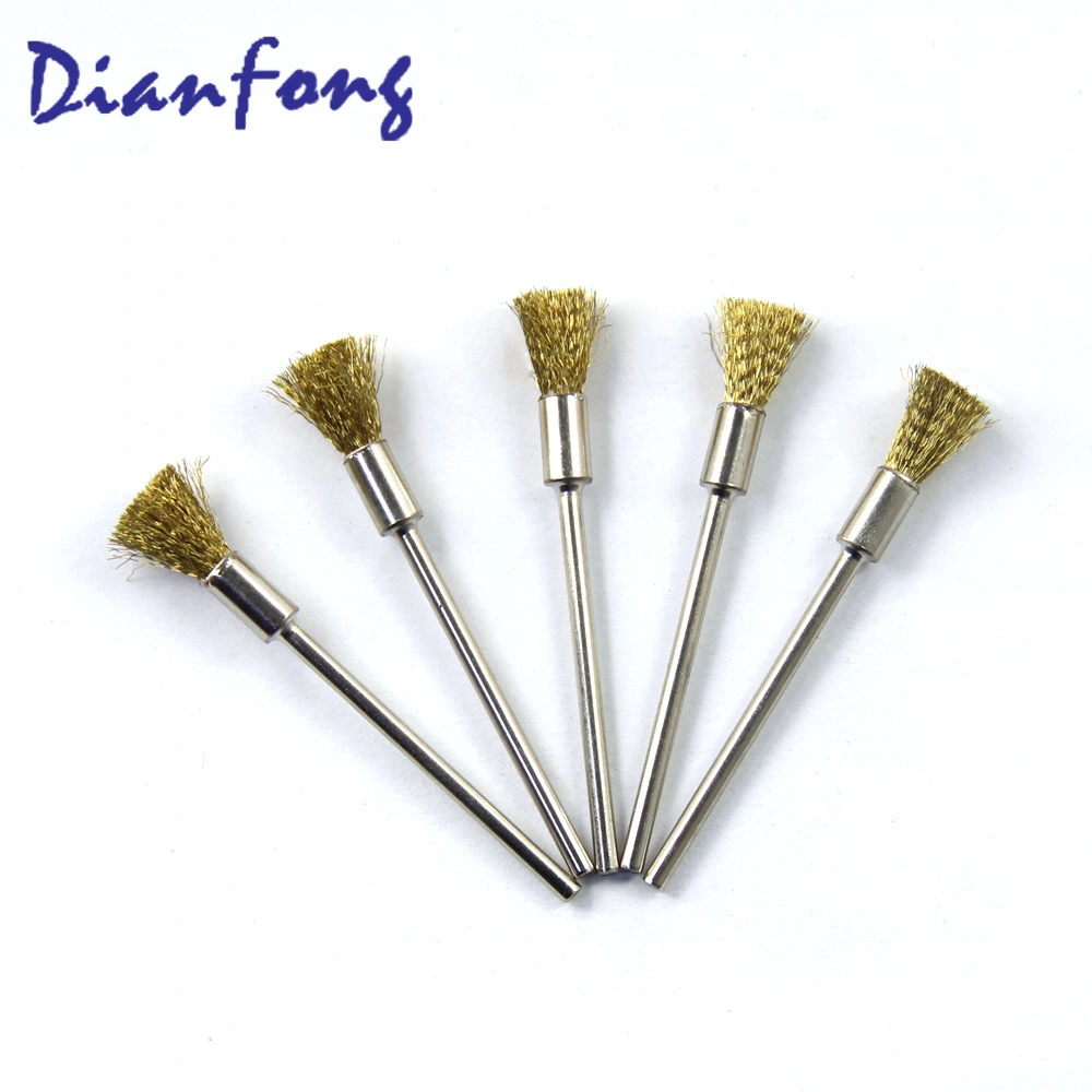 05b05 HP Shank Crimped Brass Miniature Rough Dental Polishing Brush