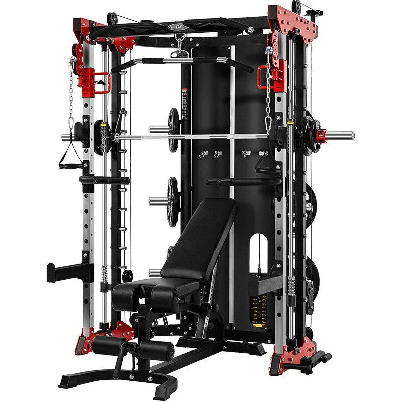 Studio Fitness Exercise Equipment Rack Integrated Trainer Functional Smith & Squat Rack Home Gym