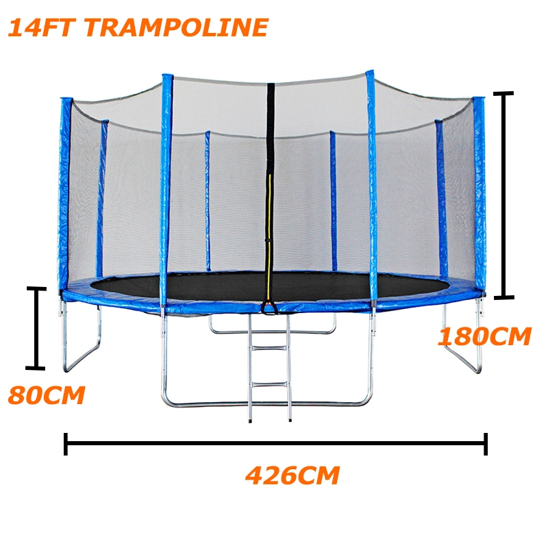 6ft 8ft 10ft 12ft 14ft Sicherheit Kinder Trampolin Bounce Board Outdoor Fitness Trampolin Adultos