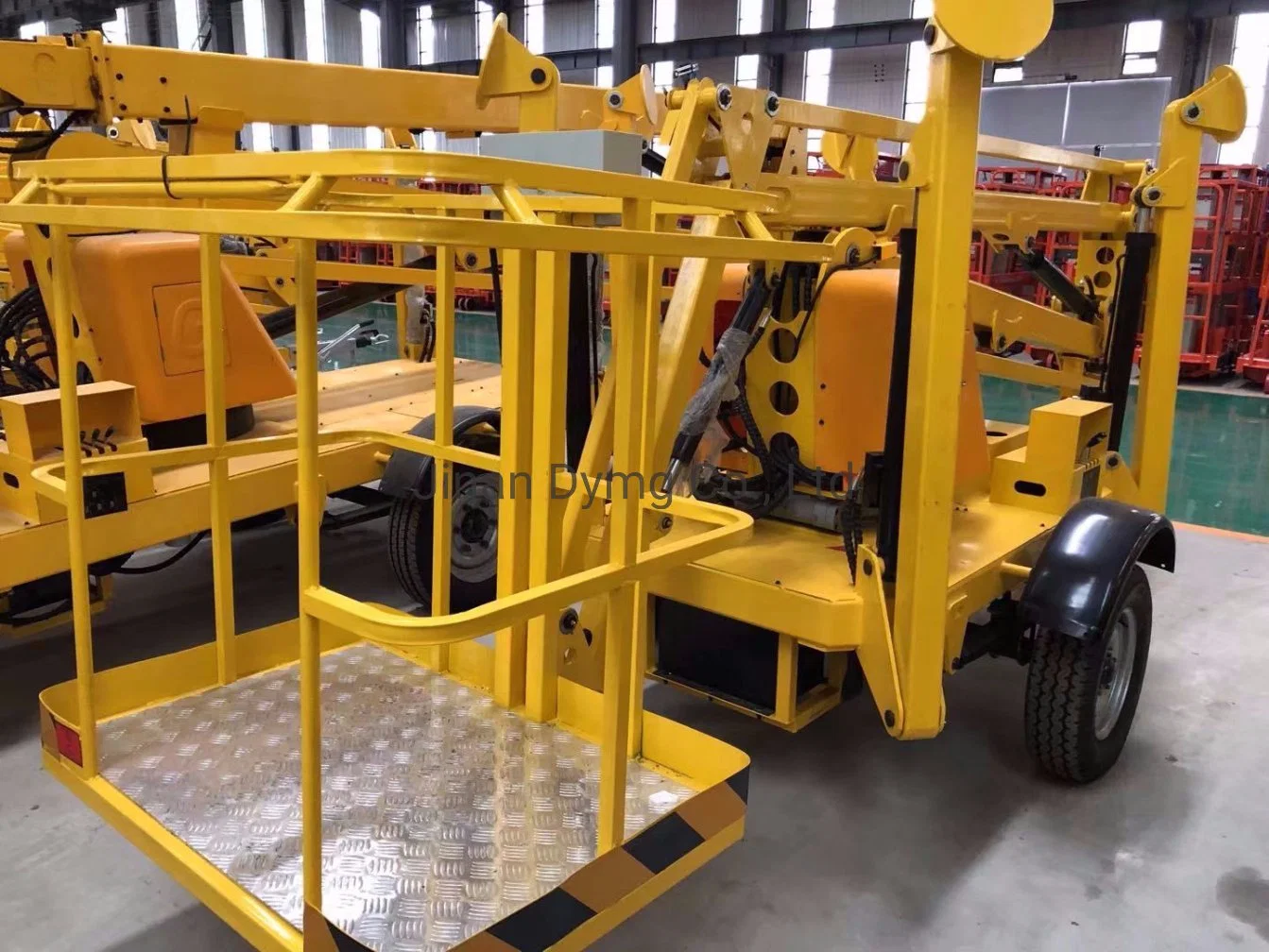 Dymg Trailer Mounted Electric Hydraulic Articulating Boom Lift