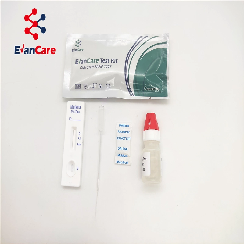 Fast Reaction Rapid Diagnostic Kit One Step Blood Malaria Antigen Cassette Malaria Test