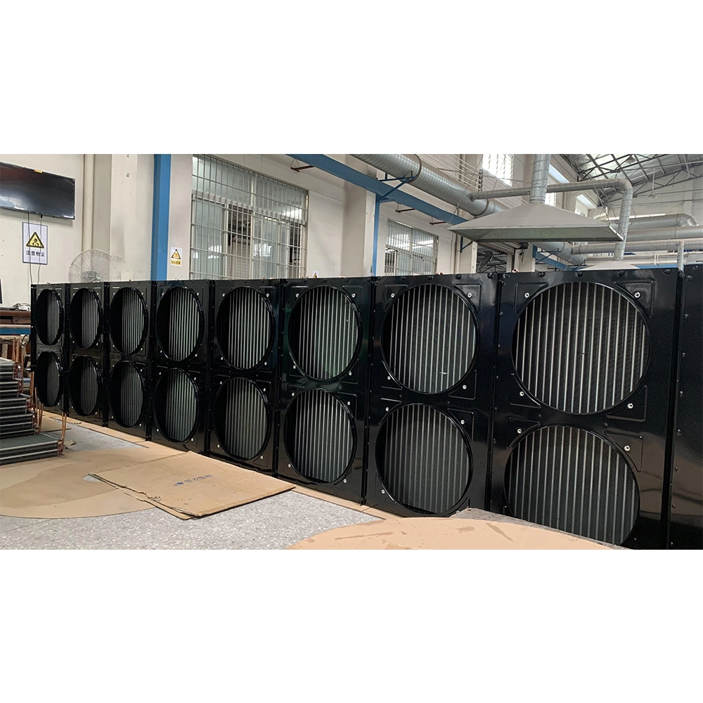 Refrigerated Warehouses Cold Room Refrigeration Two Fan Air Cooled Condenser