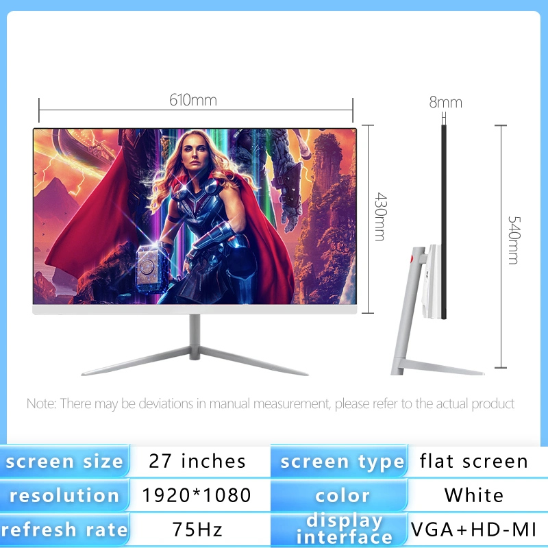 Wholesale/Supplier 19 21.5 24 27inch Computer Monitor IPS Panel Dp 3-Sided Border-Less LED Display