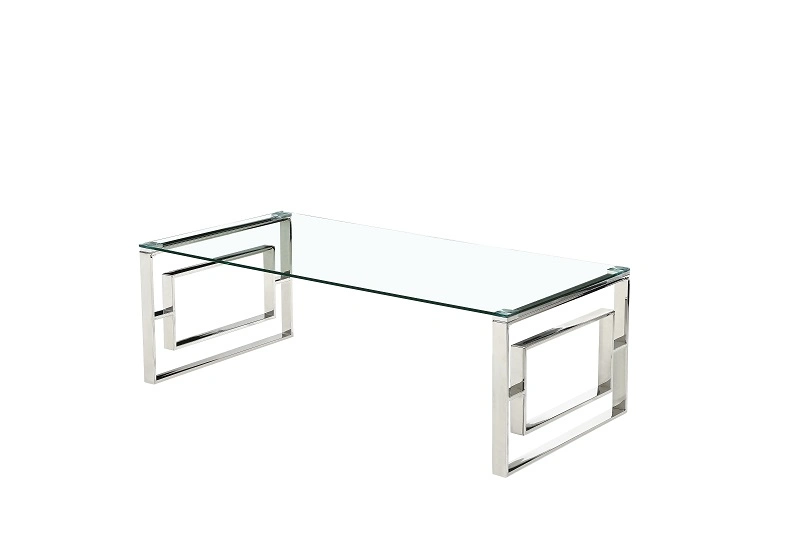 Glass Side Tables Living Room Furniture Stainless Steel Mirrored Hallway Side Table