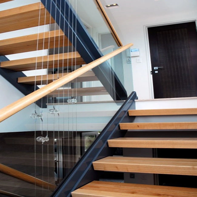 Beautiful Customized Indoor Wood Steel Staircase