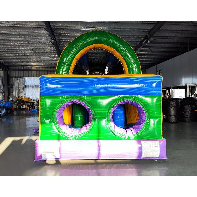 Custom Outdoor Inflatable Games Wet Dry Dual Use Inflatable Obstacle