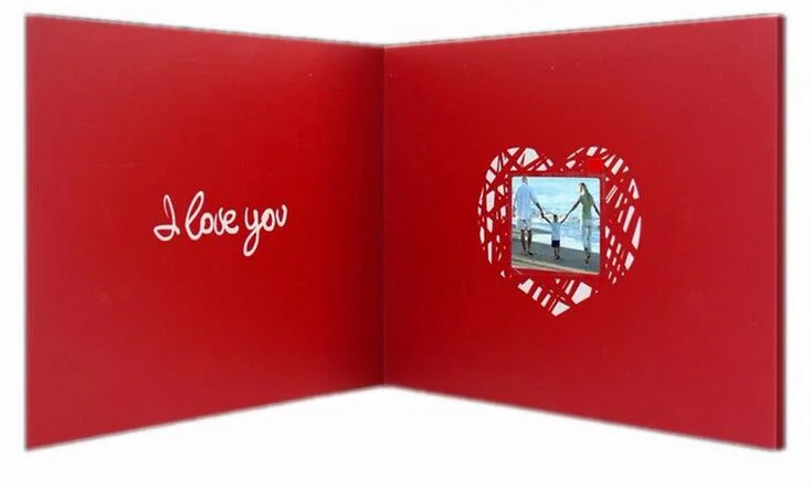 7inch LCD Custom Video Wedding Card for Invitation