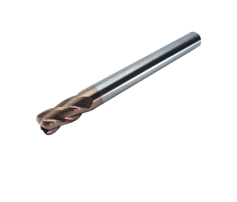 Precio Mayorista/Proveedor de herramientas de corte CNC 45HRC 55HRC 2 flauta flauta flauta 3 de 4 bolas de tungsteno de carburo sólido de la plaza de la nariz Fresa De Metal Duro