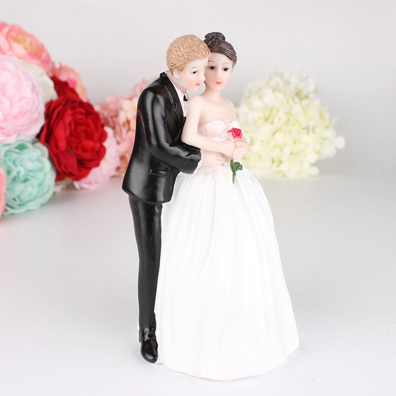 Hochzeitstorte Topper Bräutigam Braut Figur Romantischen Kuss