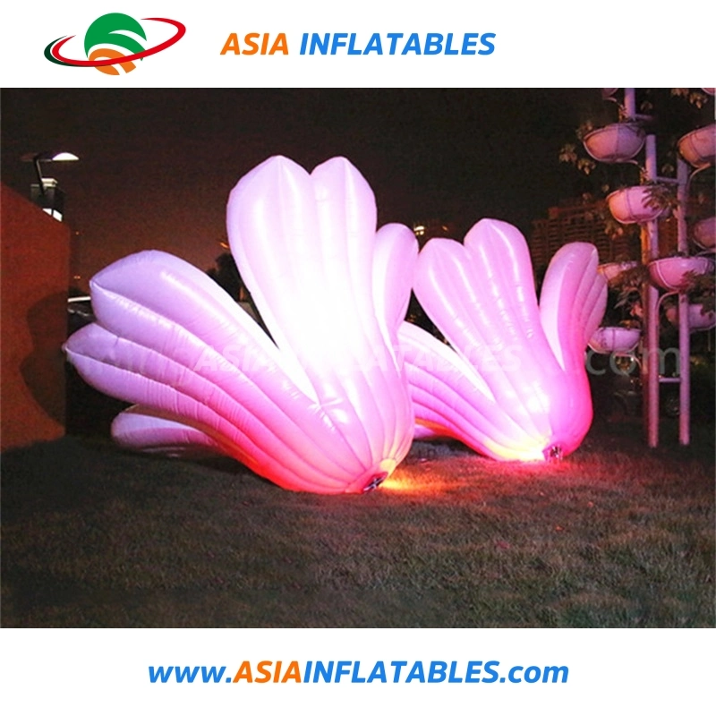 Newest Wedding Stage Hanging Inflatable Flower with LED Light