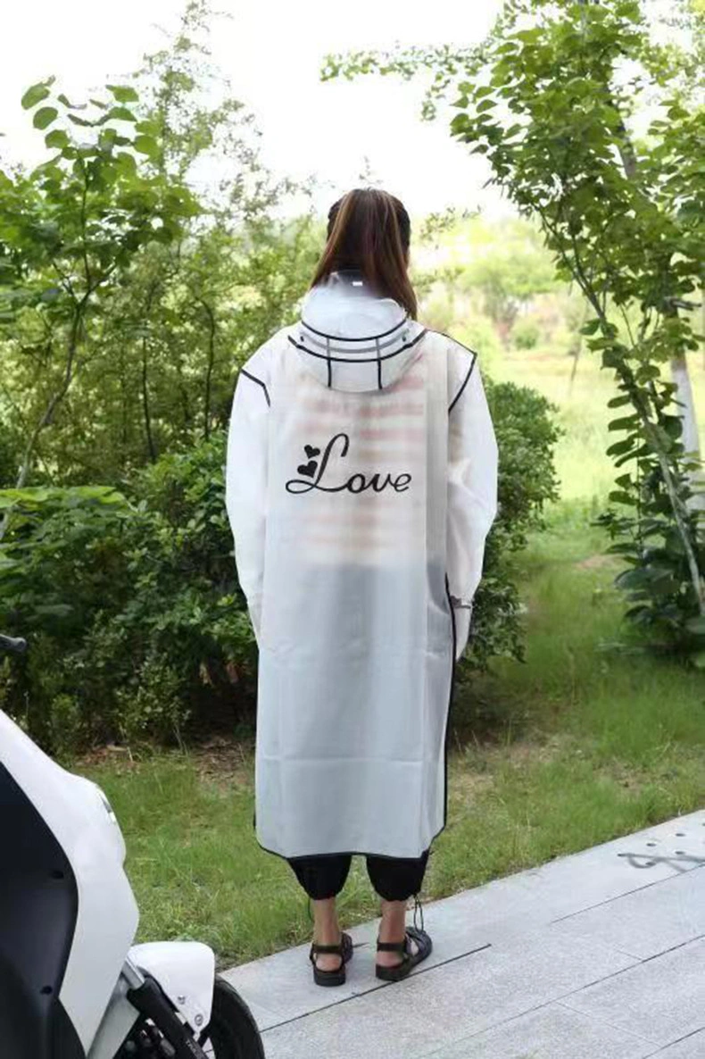 Personalizado de alta calidad impermeable capa de lluvia Poncho Logotipo personalizado impreso reutilizables largo pla EVA PU impermeable de PVC PE impermeable para los hombres y mujeres