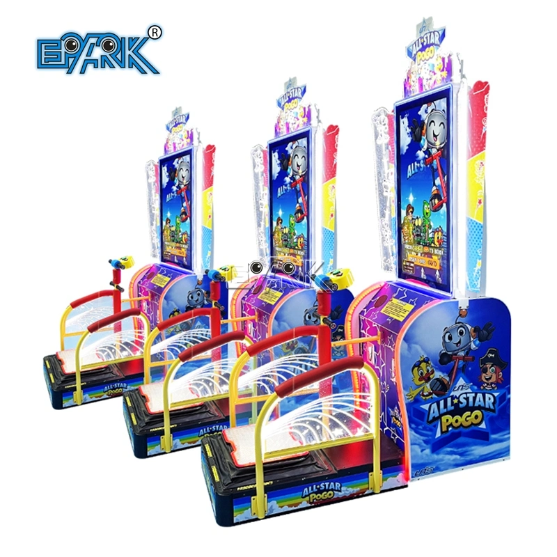 Coin Operated Arcade Kids Sports Game Machine All Star Pogo Jumping Arcade Game Machine