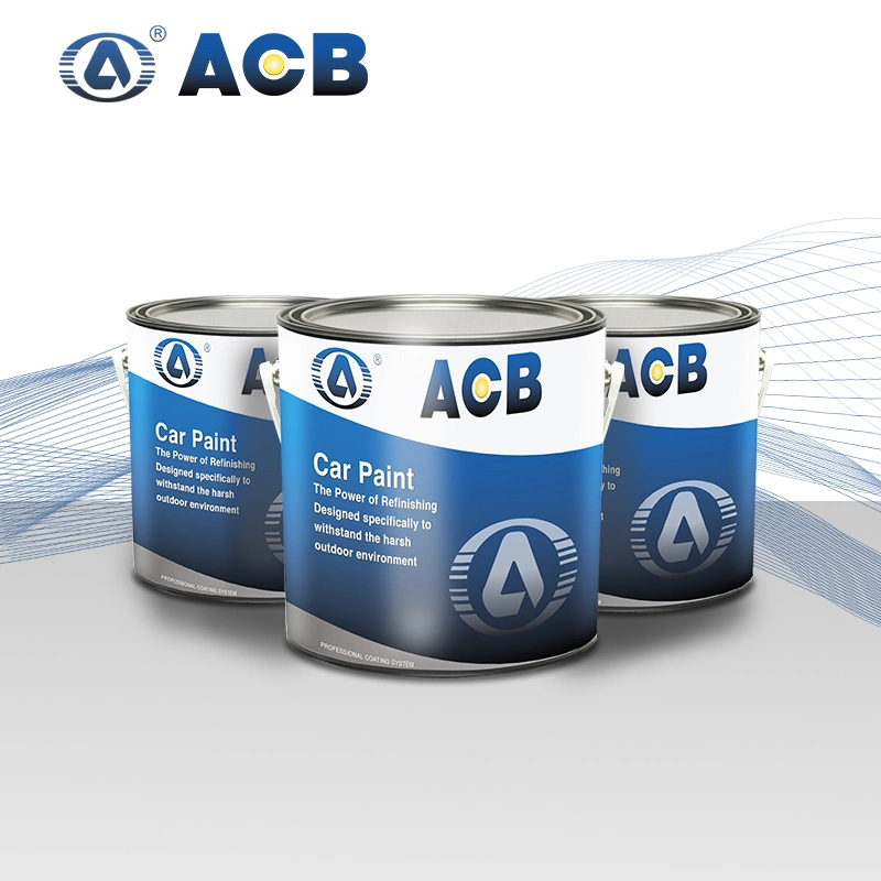 Acb Brand Automotive Repair Coating Auto Body Refinish Paint White Color Acrylic Car Paint