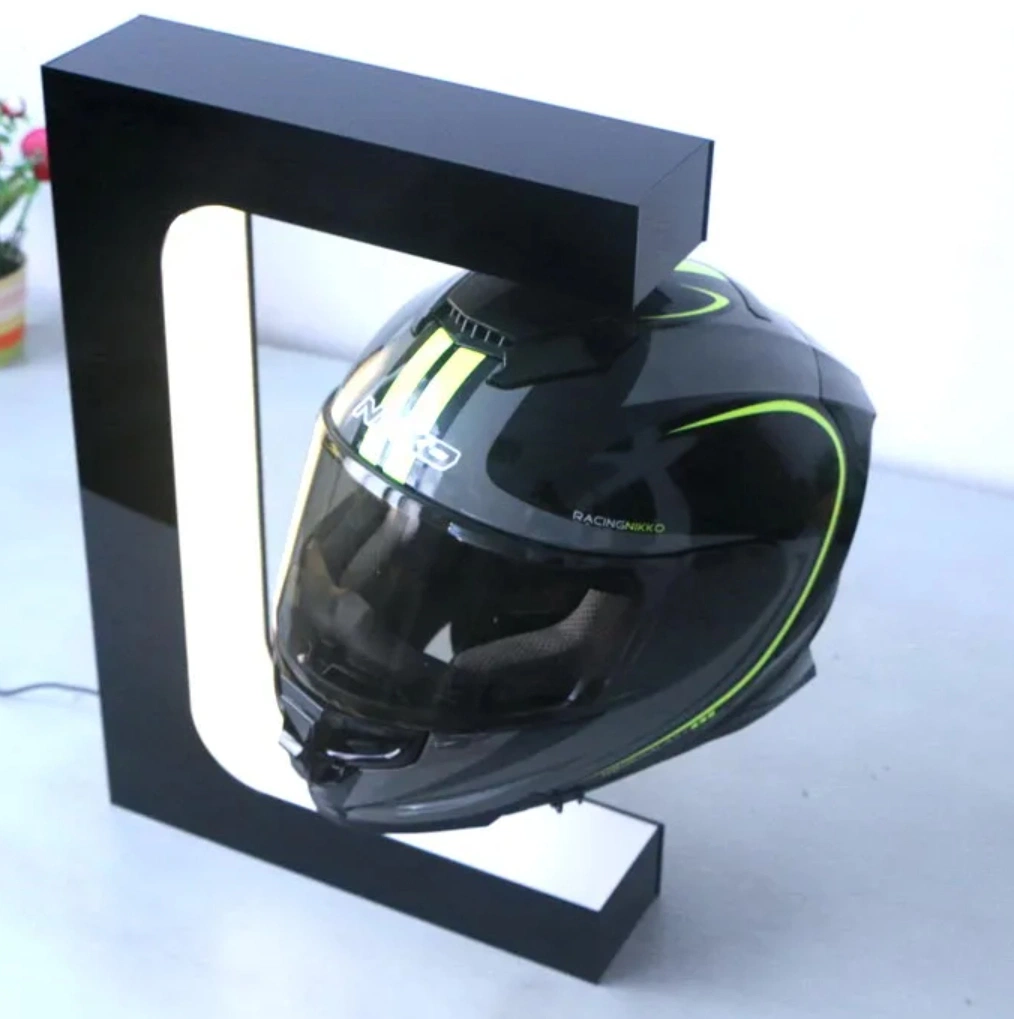 High quality/High cost performance Levitation Display Stand Levitating Motorcycle Bike Sneaker Floating Helmet Display with LED Light