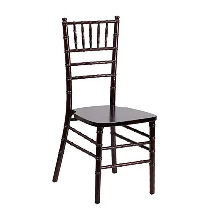 Outdoor Chinese Hard Solid Wood Ballroom Chiavari Tiffany Wedding Chairs Furniture