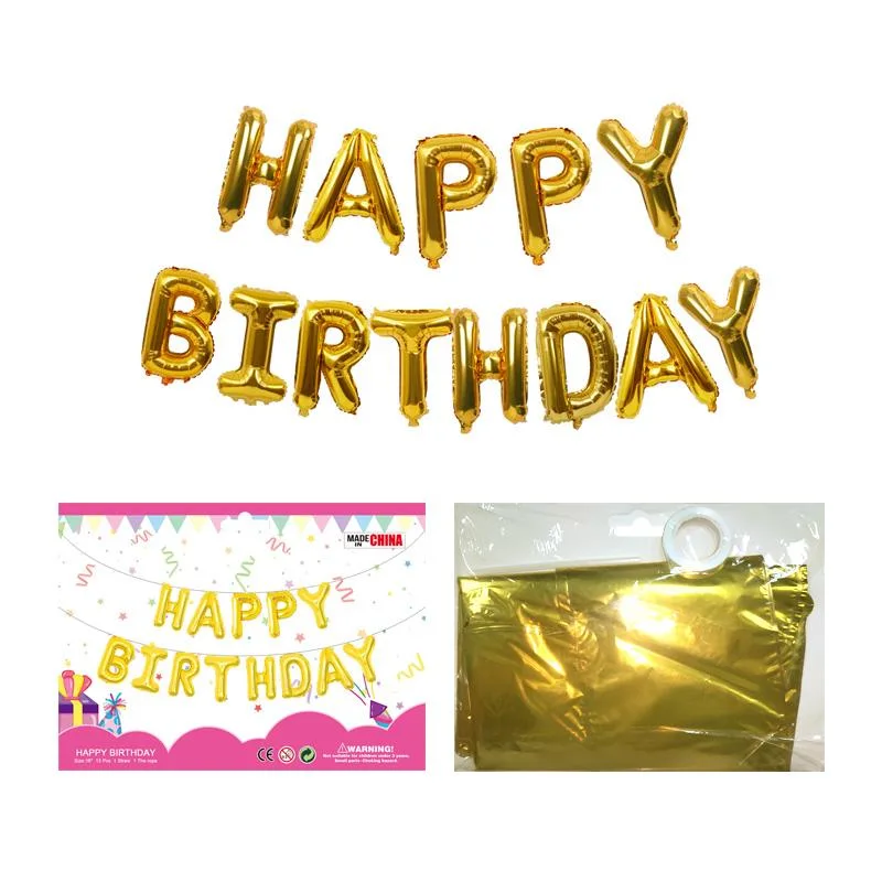 13PCS Happy Birthday Theme Character Party Decoration Balloons Set Cartoon Foil Ballons Birthday Party Decorations