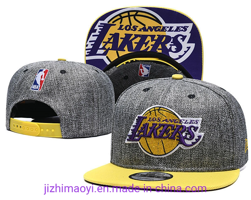 Mayorista/Proveedor los Angeles Lakers Equipo Oficial bordado Baloncesto Snapback Baseball Gorra