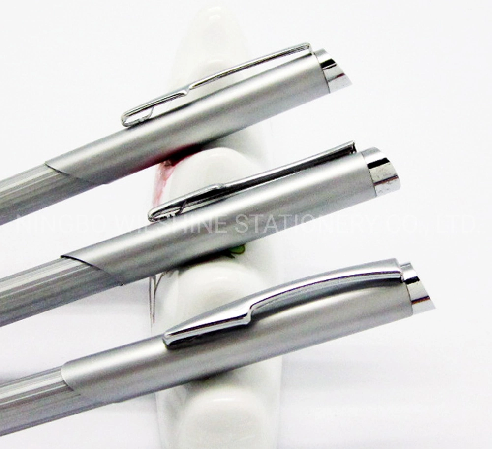 Silver Mini Ball Pen for Notebook with Logo Printing