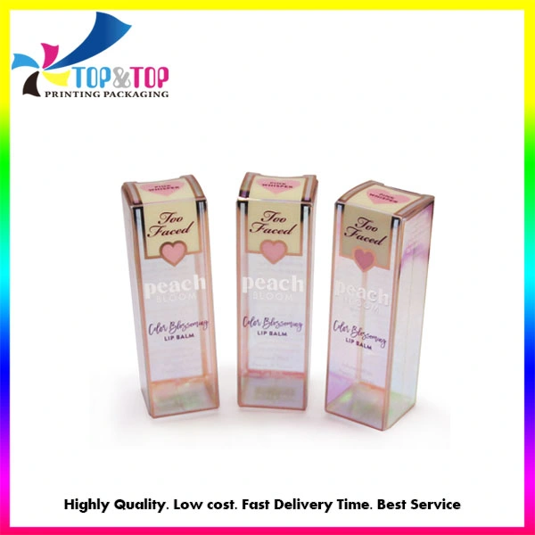 Lieferant Kunststoff PVC / PP / Pet klar kosmetische Lippenstift Lotion Verpackung Boxen Hersteller