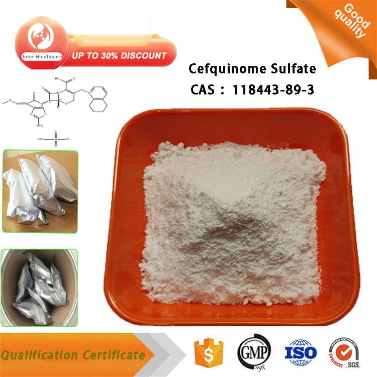 Good Quality Veterinary API Antibiotic Cefquinome Sulfate Powder CAS 118443-89-3 Cefquinome Sulfate